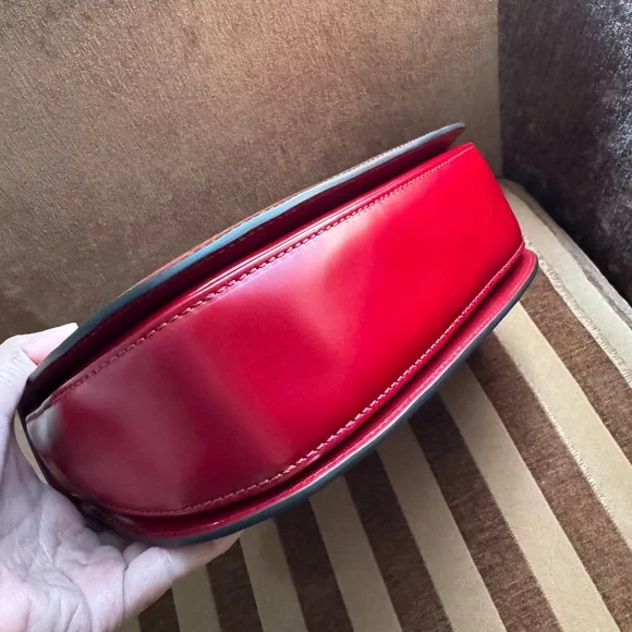 Gucci Bamboo Handle Red Box Leather Special Edition Handbag size M - Picture 9 of 16